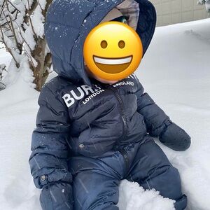 Burberry Dark Blue Infant Snowsuit